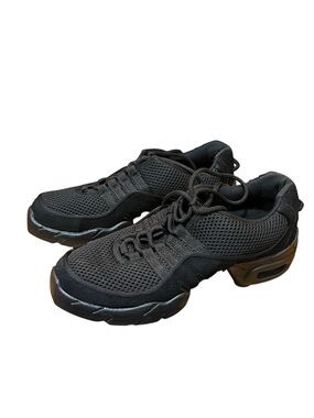 Bloch Dance Sneakers Black Split Sole Rubber Sole Mesh Low Top Performer Size 9